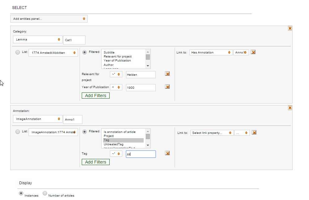 Give me all lemmata created before 1900 and relevant for project Helden und Denker, with a specified substring in Tag.